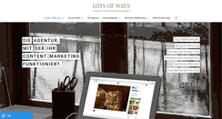 Desktop Screenshot of lotsofways.de