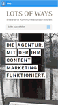 Mobile Screenshot of lotsofways.de