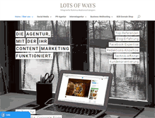 Tablet Screenshot of lotsofways.de